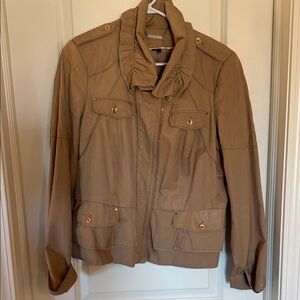 White House Black Market Tan Utility Jacket